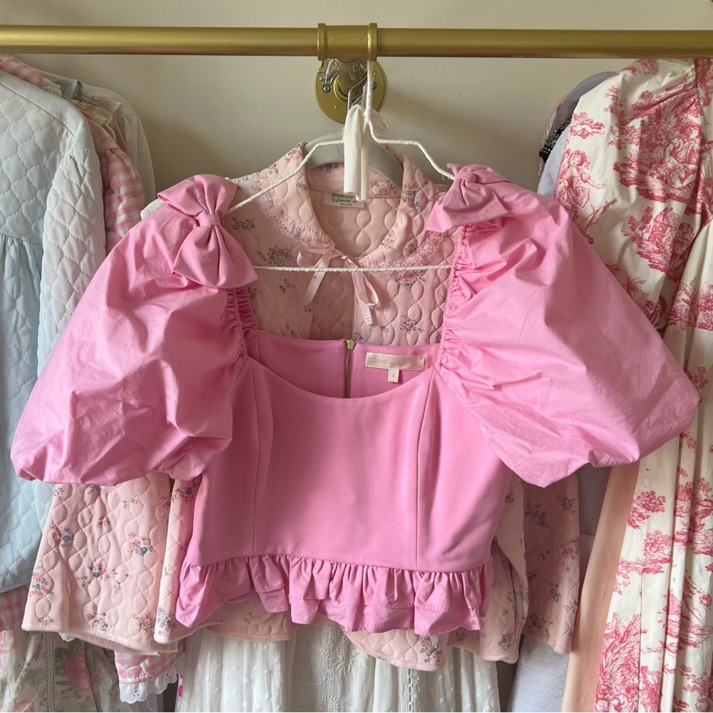 LOVESHACKFANCY PUFF TOP 🎀